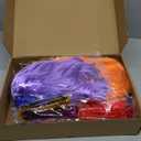 KUUQA 14Pieces Party Wigs & Sunglass Set,Neon Short Bob Wig Sunglass Pack Costume Colorful Cosplay Wig Daily Party Hairpieces for Bachelorette Neon Party Favors,Halloween & Decorations(7wigs&7glasses)