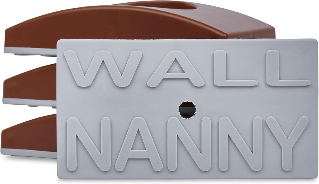 Wall Nanny - Baby Gate Wall Protector (Made in USA) Protects Walls and Doorways from Pet Gates - for Pressure Mounted Indoor Safety Baby Gates - Brown (1-Pack)