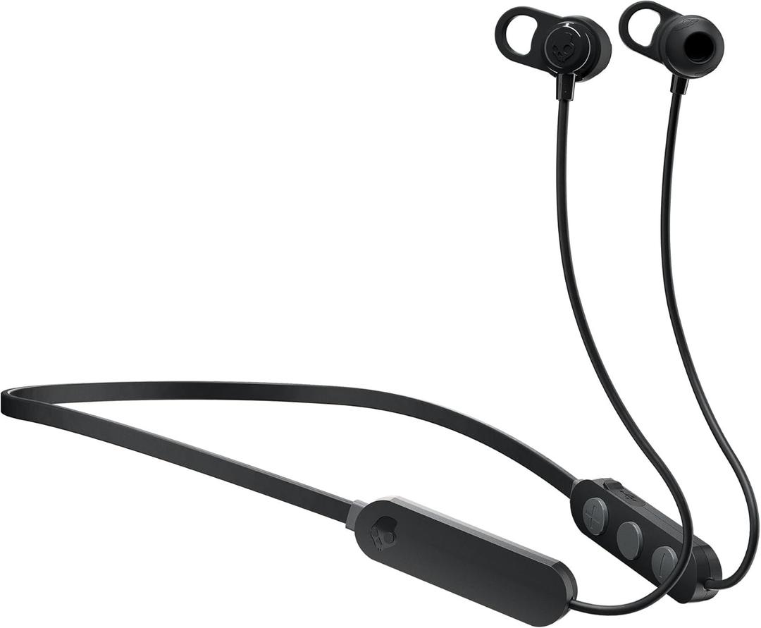 Skullcandy Jib+ Wireless Earbuds, Bluetooth Headphones, Up to 6 Hrs Battery, Noise Isolating Fit, Sweat Resistant, Built-In Microphone, iPhone Android, Ear Gel Sizes Included for Custom Fit - Black