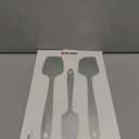 DI ORO Silicone Spatula Set - Rubber Kitchen Spatulas for Baking, Cooking, & Mixing - 600F Heat-Resistant & BPA Free Silicone Scraper Spatulas for Nonstick Cookware - Dishwasher Safe (3pc, Blue)