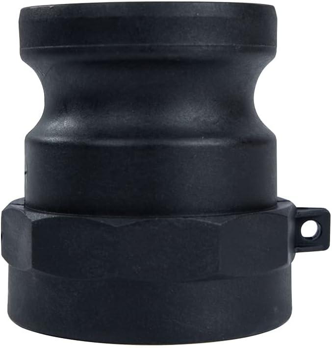 2 pcs Poly cam lock fittings (2" Part A) Cam & Groove Hose Fitting cam lock fittings, Male Aadapter x Female NPT Thread Polypropylene Camlock Fittings (2)