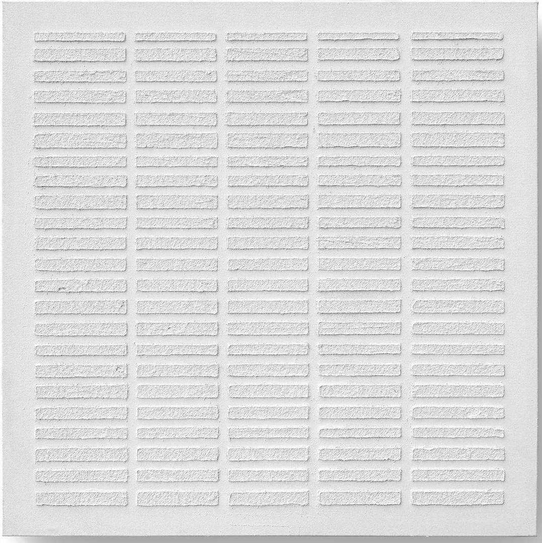 Artaanchuil White Square Textured Wall Art - 32x32 inch Hand-Painted Oil Painting Modern Abstract Minimalist Artwork for Living Room Bedroom Wall Decoration