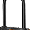 Bike Locks Heavy Duty Anti Theft, Combo Bike U Lock, 4-Digit Resettable Combination E-Bike Large U Shaped Lock for Electric Bike, Bicycle, Escooter, Motorcycle,Door