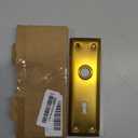 2 Pack Mortise Lock Door Plates for Interior Doors, Old Style Mortise Door Knob Cover Backplate Replacement, Antique Brass Door Escutcheon Plates