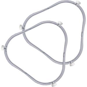 2 Pack 7.48 in W11252182 Microwave Turntable Ring Replacement for Whirlpool with Rollers 8206227 Microwave Glass Tray Support Holder for Whirlpool Microwave Inner Ring Accessories Parts