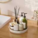 LAMU 1 Pack Lazy Susan Organizer, 10'' Lazy Susan Turntable for Cabinet, Table Top, Pantry, Refrigerator, Kitchen, Oak