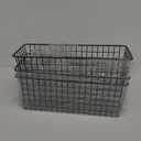 3 Set [Extra Large]Hanging Wall Wire Baskets, Farmhouse Food Storage Kitchen Pantry Laundry Closet Garage RV,Black