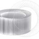 FOCUSLINE 10 Inch Clear Plastic Plates, 100 Count Disposable Heavy Duty Dinner Plates, Premium Hard Plastic for Weddings, Parties & Events