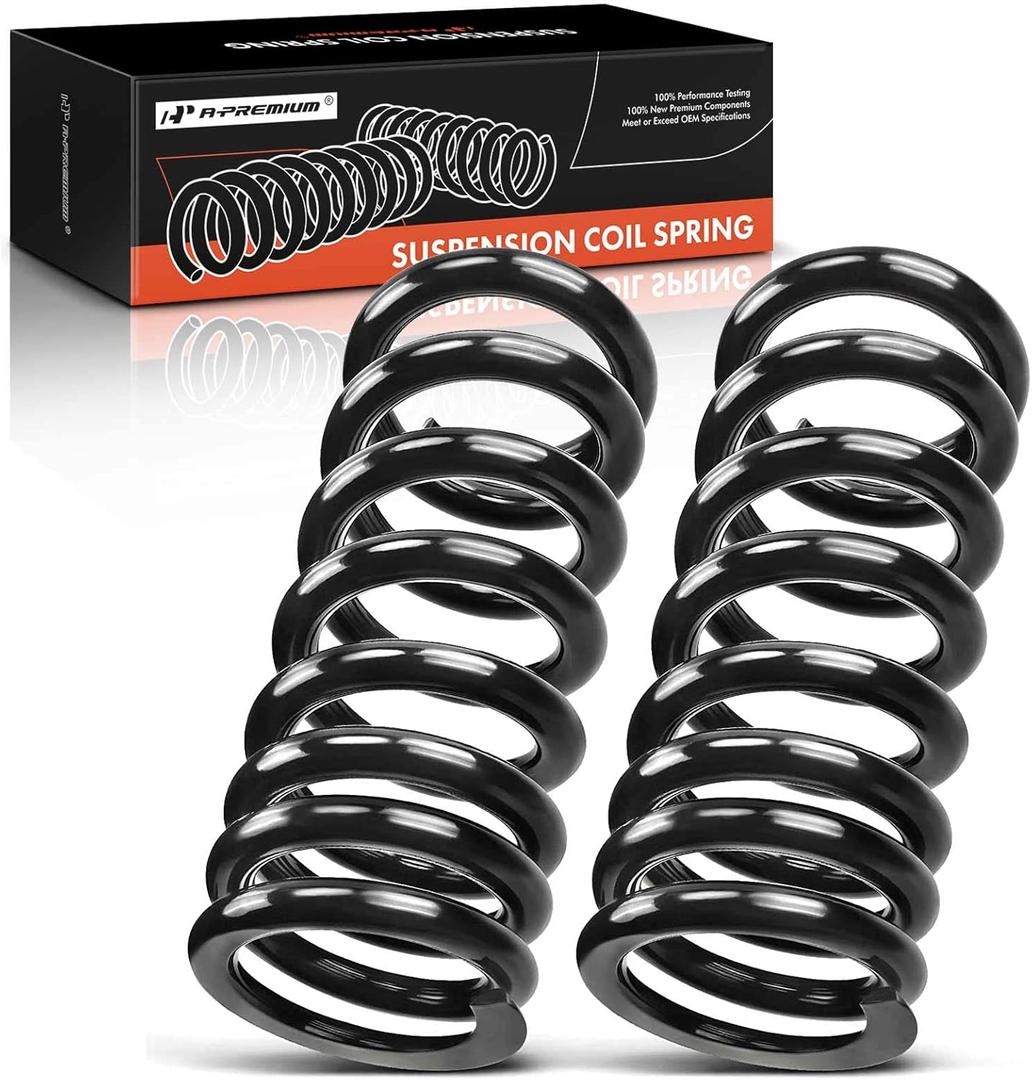 A-Premium 2Pcs Front Suspension Coil Spring Set Compatible with Chevrolet Tahoe C1500 C2500 GMC Yukon C1500 C2500 4.3L 5.0L 5.7L 6.5L, Driver and Passenger Side