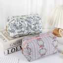 Pencil Case Floral Cute Pencil Case Student Pen Pouch Makeup Pouch Cute Flower Office College Cosmetic Makeup Bag Organizer Large (floret)