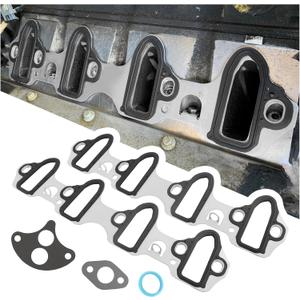 2PCS Intake Manifold Gasket Replacement OEM#MS98016T,Car Manifold Gasket for Sealing Cooling Lanes,Durable Intake Gaskets Set Compatible with Silverado, Cadillac, Escalade