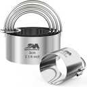 Biscuit Cutter Set for baking (5 Pieces/Set), Round Cookies Cutter with Handle, Professional Baking Dough Tools