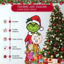 2 x Large Christmas Decorations Calendar Sign, Christmas Advent Calendar Cardboard Cutout Standup for Xmas Home Indoor Decor