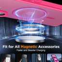 4 x SPIDERCASE Designed for iPhone 16 Case, Magnetic Translucent [2 Tempered Glass Screen Protector] Anti-Fingerprint Anti-Scratch for iPhone 16 6.1, Rose Red