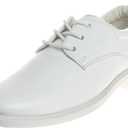 Josmo Boys Classic Comfort Oxford Shoe - Wing Tip Formal Dress Shoes lace up (Size 1 Big Kid)