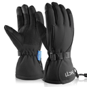 MCTi Waterproof Mens Ski Gloves Winter Warm 3M Thinsulate Snowboard Snowmobile Cold Weather Gloves XL mens