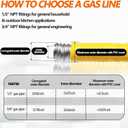 70ft 3/4'' Flexible Gas Line, CSST Corrugated Stainless Steel Tubing Pipe Kit, Natural Gas Line Propane Pipe Conversion Kit Grill Hose with 2 Male Adapter Fittings (70ft 3/4'')