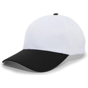 Pacific Headwear Standard Coolport Mesh Hook-and-Loop Adjustable Cap, White/Black