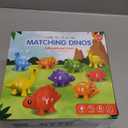 Walenty 26PCS Dinosaur Alphabet Learning Toys for Toddlers Kids 3-5, Montessori Educational Toys Gifts for 3 4 5 Year Old Boy Girl, Preschool Learning Activities, Double Sided ABC Matching Game