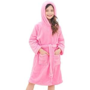 Doctor Unicorn Soft Hooded Rainbow Bathrobe Sleepwear for Girls. Usedb. Size Medium