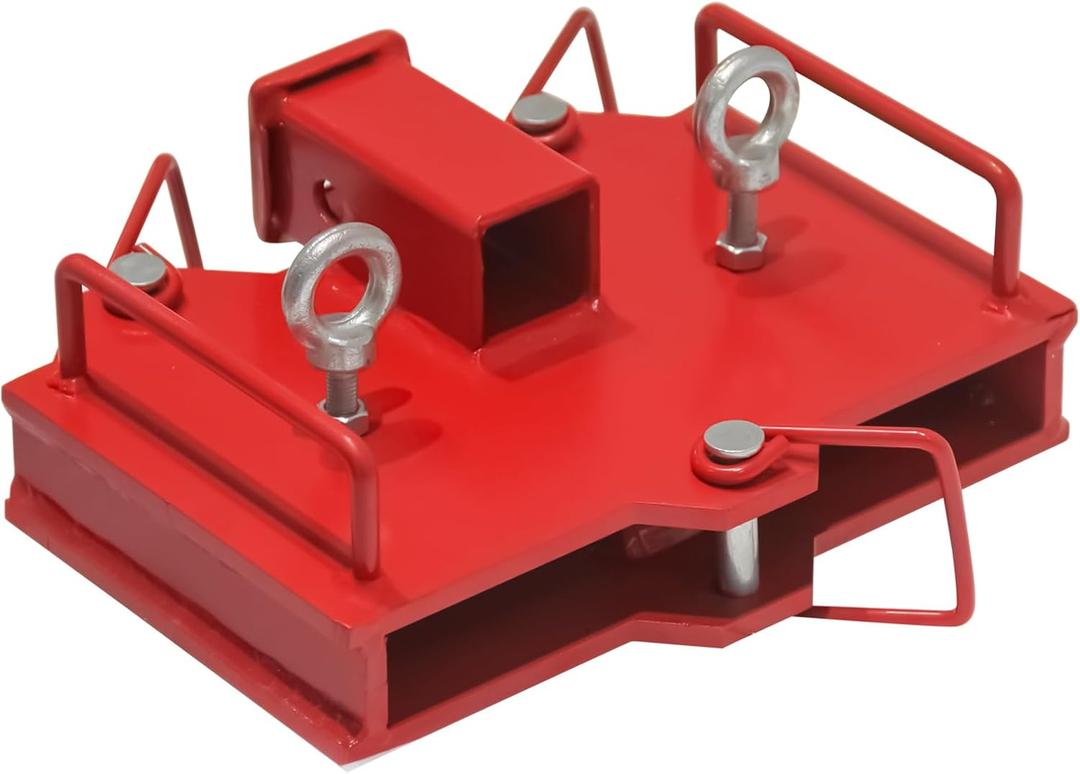 Trailer Receiver Hitch for Forklift Attachment, Fits Standard 2-Inch Receiver for Moving Trailers and Other Heavy Loads