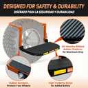 SEKAM Folding Tire Step for Trucks, SUVs & RVs, Adjustable Truck Tire Step & Wheel Step for Pickup Trucks, Heavy Duty Platform with 350 Lbs Capacity