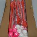 24 Pack Valentine Spoon Relay Race Toy Set,Heart Ball and Spoon Race Game for Kids Adults,Bouncy Ball Spoon Relay Race for Indoor Outdoor Decorations Valentine's Day Party Supplies