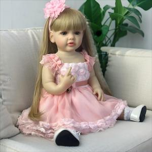 22 Inch Reborn Baby Dolls Girl Full Body Realistic Soft Vinyl Body Newborn Baby Dolls Toy