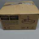Construction Lights String Temporary Lighting,100ft Work String with 10 High Intensity Led Light 20000 Lumens