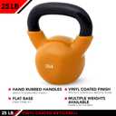 JFIT Kettlebell Weights Vinyl Coated Iron
