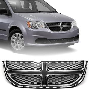 for Dodge Grand Caravan Grille 2011-2020 Front Upper Bumper Grille Replacement Chrome 68088969AC CH1200342