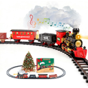 Christmas Train Sets for Around The Tree,Kids Train Set Steam Trains for Boys Girls,Sounds & Lights, for Kids 4 5 6 7 8 + Years Party Favors Party Decorations
