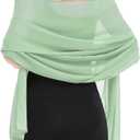 Shawls and Wraps for Evening Dresses Sheer Chiffon Women Elegant Soft Silky Wraps Wedding Bridal Scarf