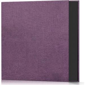 Popotop Photo Album 4x6 600 Pockets for Wedding Gifts,Linen Hardcover Picture Albums for Family Anniversary Baby Vacation Pictures (Purple)