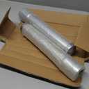 2 Pack 2-3/8" OD Metal Post Extender, 12" Fence Post Extension Height, Hot-dip Galvanized Steel, Includes Screws and Caps