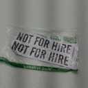 (Pair) NOT for HIRE Stickers/Decals 2"X9" Black on White Background P840
