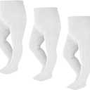 EPEIUS Baby Girl Tights Thick Cable Knit Leggings Stockings Cotton Pantyhose for Newborn Infant Toddler 3 Pack (12-24 Months)