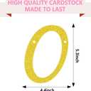 4 x UgyDuky Gold Glitter Happy Birthday Banner, 360 Months Party Decorations, Wall Door Banners for Women Men (30 Years old)