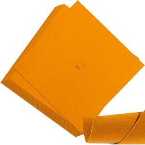 Gersoniel Gold 12 Sheets Graduation Cap Fabric Topper Decoration, 10 x 10 Inch Velvet Grad Cap Cover Blank Decorative Velvet Fabric for Graduation Hat Craft DIY (Non Adhesive)