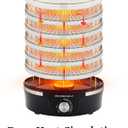 Elite Gourmet EFD319 Food Dehydrator, 5 BPA-Free 11.4" Trays Adjustable Temperature Controls, Jerky, Herbs, Fruit, Veggies, Dried Snacks, Black