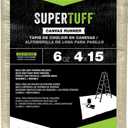 Trimaco 56708 SuperTuff 6 oz thick Utility Weight Canvas Drop Cloth, 4-feet x 15-feet,Beige