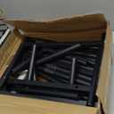 SONGMICS Double-Rod Clothes Rack with Wheels, 38.8 Inches Garment Rack with Shelf for Hanging Clothes, Loads up to 220 lb, for Bedroom, Closet, Rustic Brown and Ink Black UHSR152B01