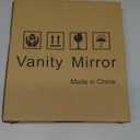 8x10 Inch Lighted Vanity Mirror, 3-Color Dimmable LED Lighting & Touch Control, Portable Makeup Mirror with U-Bracket for Travel/Dressing Room (White)