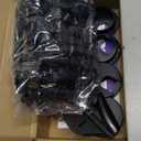 Bicafa 6 Pack Desk Grommet 2 Inch (50 mm) Bi-Metal Hole Saw Kit with Cord Wrap Coiled Tube Management,2 m Cable Sleeve Organizer with Table Hole Cover