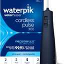 Waterpik Cordless Pulse 3100 Rechargeable Portable Water Flosser for Teeth, Gums, Braces Care and Travel with 2 Flossing Tips, Waterproof for Shower Use, ADA Accepted, WF-20 Blue