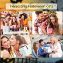 2 x YUXIYAN Halloween Ghost Gifts,Emotional Support Halloween Positive Ghost Crochet for Women Mom Friends Coworkers Teacher Christmas,Birthday,Thank You,Encouragement Gifts for Office Desktop Home Decor (Black Orange Hat Ghost)