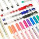 2 x BAZIC Essence Asst Color Gel-Pen with Cushion Grip (6 Per Pack) (1734-12P)