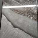 Beach Framed Wall Art Decor, Cuadros para Sala Elegantes y Modernos Dormitorios, Handmade Large Paintings, Living Room Apartment Bedroom Office Kitchen Accessories for Men, Size 29"x58" (White Brown)