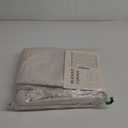 100% Blackout Shield Linen Blackout Curtains for Bedroom 84 Inches Long, Back Tab/Rod Pocket Living Room Drapes, Thermal Insulated Blackout Curtains 2 Panels Set, 50" W x 84" L, Cream