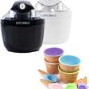 Kitchen HQ 2-pack Ice Cream Makers with Cups and Spoon  (Black)